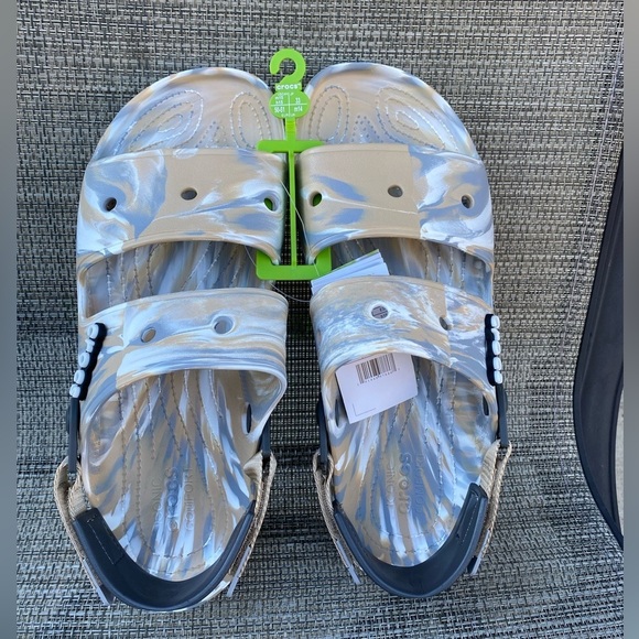 Crocs Classic All-Terrain Sandal Chai/Multi Marbled Tie-Dye Men\'s Size 15 main image 5